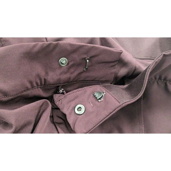 Mondetta Womens 14 Dark Purple Dress Pants Button Zip Straight Solid High Rise - Picture 9 of 9